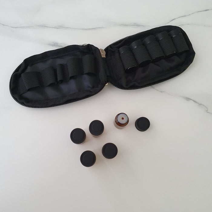 Black 10 Slot Mini Travel Kit