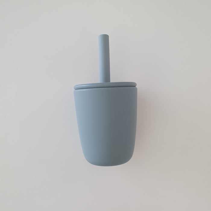 SILICONE STRAW CUP assorted colours