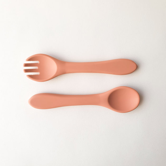 SILICONE CUTLERY SET - assorted colours