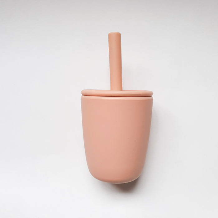 SILICONE STRAW CUP assorted colours